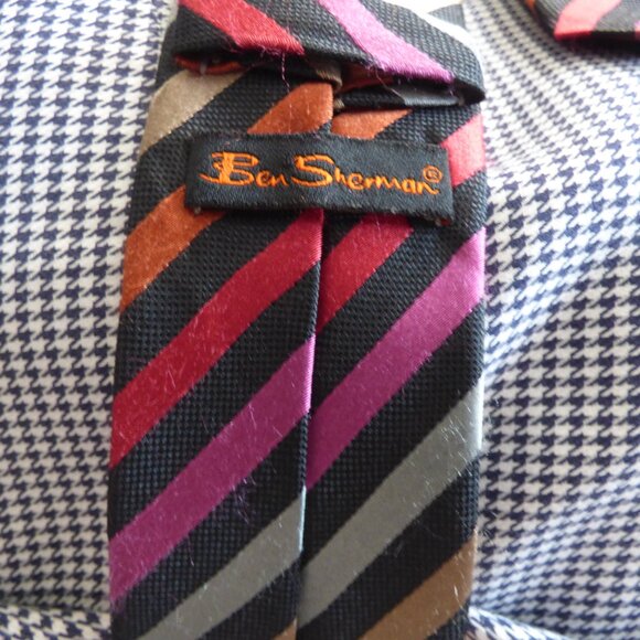 Houndstooth Black & White Shirt/Hart Schaffner Marx, size M - Picture 7 of 11